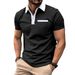 New Summer Men's Polo Shirts Short Sleeve Contrast Color Polos Men Business Casual Fashion Tops Sports Tees Man Streetwear Trendy_viptrois.com