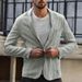 Cotton Linen Slim Blazer For Men Solid Color Long Sleeve Pockets Summer Blazer Coat Thin Male Casual Jacket Business Men Blazers_viptrois.com