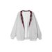 Men's & Women's Vintage Style Cotton Blend Fleece-Lined Hooded Zip-Up Plaid Patchwork Sweatshirt - Lightweight & Comfortable For Casual Wear_viptrois.com