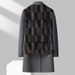 Men's Clothing Removable gold mink velvet lining double sided wool coat autumn and winter men's long double sided wool coat men's jacket_viptrois.com