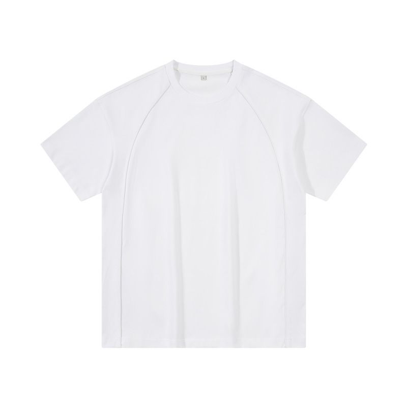 Men's Clothing Dengjue Men's Clothing Splicing New Sports Short Sleeved T Shirt 2025 Summer New Product Drop Shoulder Loose Cool Trendy Short Sleeved_viptrois.com