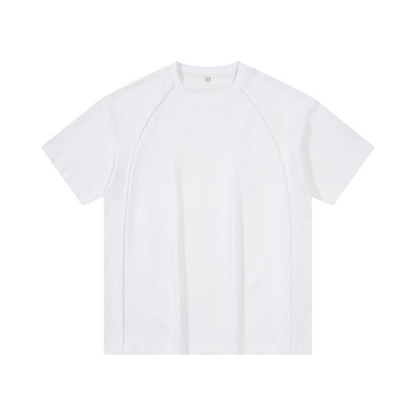 Men's Clothing Dengjue Men's Clothing Splicing New Sports Short Sleeved T Shirt 2025 Summer New Product Drop Shoulder Loose Cool Trendy Short Sleeved_viptrois.com