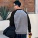 Pure Autumn Winter Knitted Sweater Round Neck Men's Color Block Loose Long Sleeve Top Trendy Japanese Style Versatile Blue_viptrois.com