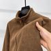 Pure Double-Sided Polar Fleece Solid Color Cardigan Sweatshirt Men's Winter Warm Casual Stand Collar Jacket Coat_viptrois.com