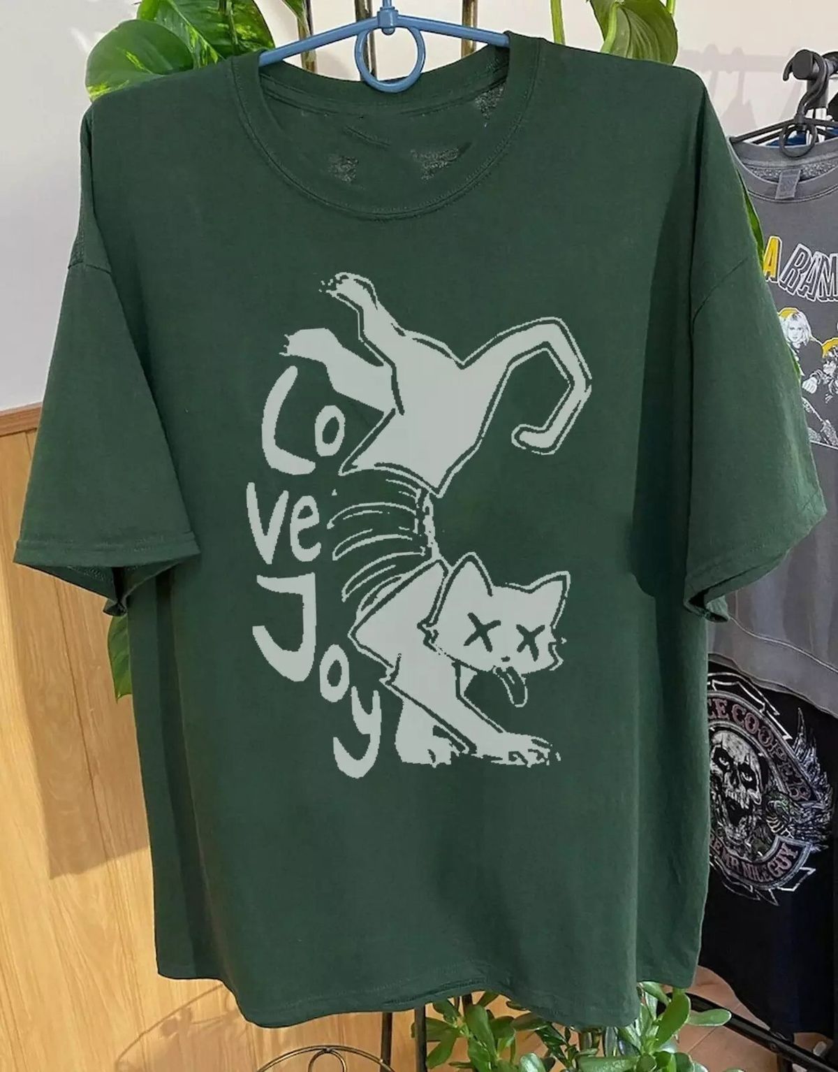 Collection Lovejoy Band Cat Full Size S To 4XL Green T-Shirt Mens Womens Tees Top BL1614_viptrois.com