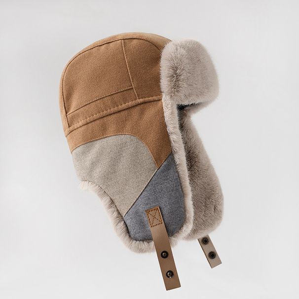 Women's Hats Spliced Lei Feng Hat Women's Winter Warm Ear Protection Hat Men's Cycling Windproof Hat Cold Proof Northeast Hat Fashion New_viptrois.com