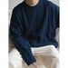 Fried Dough Twists Men's Sweater Wear Thick Round Neck Knitwear In Autumn And Winter_viptrois.com