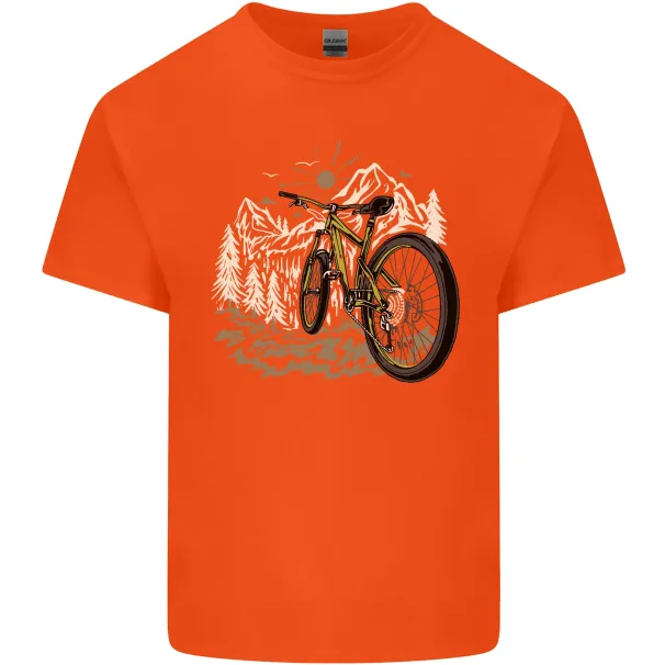 Mountain Bike Bicycle Cycling Cyclist MTB Mens Cotton T-Shirt Mens Womens Tees Top Tee Top_viptrois.com