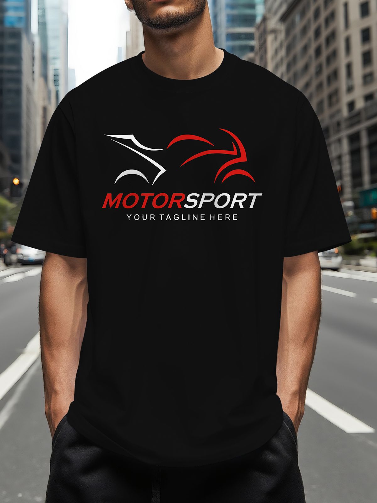 Maglietta Uomo 180g Cotone Puro Stampa 3D MOTORSPORT Stile Corsa, Collo Tondo Versatile Per Sport, Uso Quotidiano E Regalo Halloween_viptrois.com