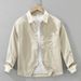 New Workwear Long Sleeved Shirt For Men, Fashionable And Versatile, Artistic And Casual Loose Top_viptrois.com