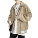 CT Baseball Jacket For Men Spring Thickened Trendy Brand Solid Color Turn-down Collar Loose New Style Student Top_viptrois.com