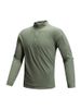Men's Clothing Trendy Outdoor Light Quick Drying Sports Long Sleeved T Shirt Elastic Anti Wrinkle Running Fitness Casual Tops_viptrois.com