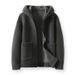 Autumn And Winter New Versatile Threaded Granular Wool Men's Jacket Thermal Zipper Jacket_viptrois.com