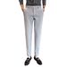 Men's Clothing Spring new men's casual pants Korean style slim straight trend fashion drape trousers men's versatile nine point pants_viptrois.com
