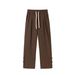 Men's Grey Straight Leg Trousers Summer Casual Sports Sweatpants Unisex Autumn Winter Style_viptrois.com