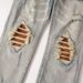 High Vibe American Street Jeans Summer Ripped Hole Washed Beggar Men's Pants_viptrois.com