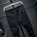 Men's Clothing 2024winter men's ripped jeans slim fit stretch youth fashion small feet mid-waist trousers_viptrois.com