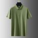 Men's Clothing Copper Silk T Shirt Men's Business Casual Short Sleeved Summer Tianma Mulberry Silk Lapel Men's Polo Shirt_viptrois.com