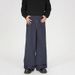 Checkered Patchwork Rolled Edge Jeans For Men And Women With Trendy Brand Design, Casual Straight Pan, Stacked Leg_viptrois.com