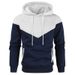 Autumn And Winter Loose Velvet Warm Casual Sports Pullover Long Sleeve Men's Color Matching Hoodie Sweater_viptrois.com