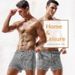 Pulse Men's Underwear Cotton Striped European And American Style Shorts Summer Breathable Sleepwear Loose Boxer Briefs_viptrois.com