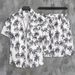 Men's Clothing Summer Short Sleeved Men's Shirt Seaside Beach Vacation Leisure Loose Shorts Men's Clothing Trend_viptrois.com