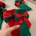 Children's Socks autumn and winter middle tube socks baby infant small children newborn bow Christmas long tube socks_viptrois.com