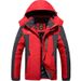 Men’s Winter Thermal Jacket – Waterproof Windproof Fleece-Lined Hooded Coat For Hiking, Camping & Outdoor Adventures (Black, Navy, Army Green, Red)_viptrois.com