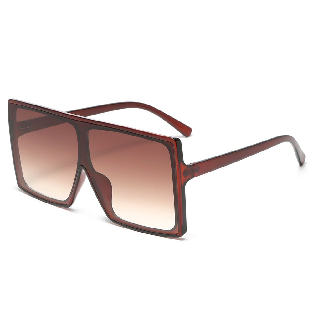 Oversized Square Sunglasses For Women - UV400 Protection, Fashion One-Piece Frame (Seaside & Outdoor Wear, Large Face Fit)_viptrois.com