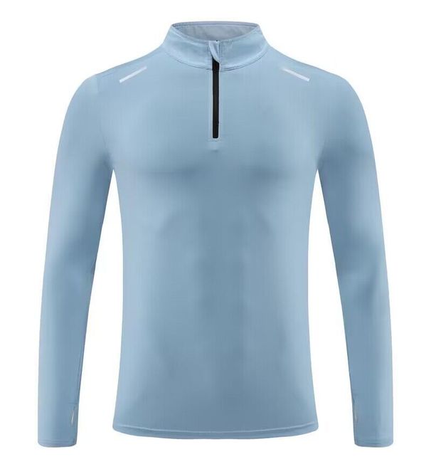 Men's Clothing Long-Sleeved T-Shirt Quick-Drying Running Sports Fitness Stand-Up Collar Sweatshirt Breathable Bottoming Shirt Outdoor Clothing_viptrois.com