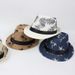 Travel Visor British Summer Women's Hat Maple Leaf Print Papyrus Jazz Hat_viptrois.com