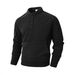 Men's Slim-Fit Stand Collar Sweatshirt – European Minimalist Long Sleeve Top (Camel/Black/Grey, Sizes S-XXXL)_viptrois.com