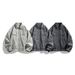 Men's Workwear Jacket – Oversized Denim-Like Polyester Coat With Notched Collar (Black/Grey/Khaki, M-8xl)_viptrois.com