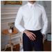 Men's Clothing Windsor Collar White Pinhole Collar Collar Pin Solid Color Shirt Shirt Business Wedding Party Wedding Emcee Nightclub_viptrois.com