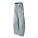 Men's Clothing Retro Basic Washed Blue Scimitar Jeans Men And Women New Loose Straight Commuter Pants_viptrois.com