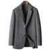Men's Clothing wool light luxury business single middle aged and young people solid color double sided wool suit jacket_viptrois.com