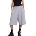 Unisex Clothing Breathable Casual Jaded Retro Street Fashion Brand Raw Edge Gray Loose Straight Casual Pants Cropped Pants Unisex_viptrois.com