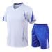 Men's Clothing Men's Short Sleeved T Shirt Suit Summer Men's Sports Casual Suit Basketball Outdoor Running Slim Sportswear_viptrois.com