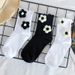 Socks Handmade Woolen Flower Socks Women's Knitted Flower Ins Trendy Women's Socks Fungus Curling Japanese Mid Tube Socks Sports Socks_viptrois.com