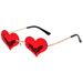 Love Bat Sunglasses - Women's Trendy Metal Frameless Glasses (European & American Party Style, Funny & Personality Design)_viptrois.com