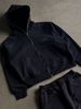 Streetwear Hoodie & Jogger Set With Bold Letter Print – Trendy Unisex Pullover & Sweatpants For Urban Fashion_viptrois.com