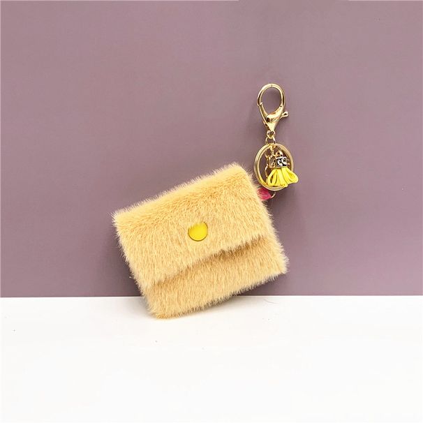 Bag Charm Mini Coin Purse Keychain Candy Color Cute Coin Key Bag Pendant Data Cable Storage Bag Key Chain_viptrois.com