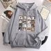 2023 Trend New Sixteen Palace Grid Cat Print Zipper Hoodie Trendy Men's Casual Loose Jacket_viptrois.com