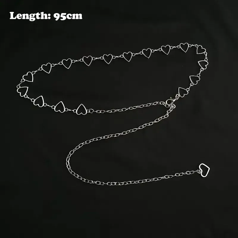 2025 Frauen Mode Gürtel Hüfte Hohe Taille Gold Silber Schmale Metall Kette Chunky Fransen Kristall Diamant Taille Kette Korsett Kette Gürtel_viptrois.com