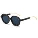 Men's Sunglasses Internet Celebrity Retro Round Frame Sunglasses, Ladies' Trendy All Match UV Anti Ultraviolet New Models_viptrois.com