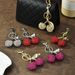 Bag Charm Factory Direct Sales Jewelry Full Of Diamond Cherry Bag Keychain Fruit Cherry Fashion Pendant Wholesale_viptrois.com