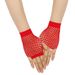 Unisex Vintage short fishnet gloves Bride wedding party half finger fingerless mesh gloves Mesh gloves_viptrois.com