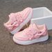 Spring And Autumn New Children's White Shoes Girls Flower Student Casual Sports Shoes Low Top Round Toe Running Shoes_viptrois.com