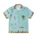Men's Clothing Casual Printed Shirt Two Piece Set Retro Fashion Short Sleeved Shirt Shorts_viptrois.com