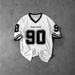 Men's Clothing Y2K New Retro No.90 Men's Printed T Shirt V Neck Short Sleeve Football Sports Shirt Large Loose Short Sleeve Unisex_viptrois.com